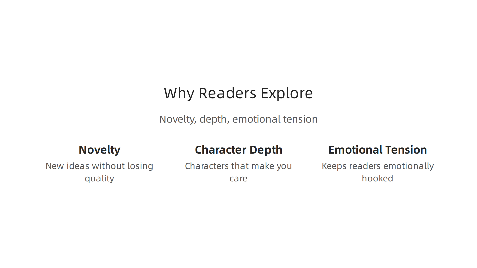 An infographic illustrating the main reasons why fantasy readers are expanding their horizons to adjacent genres like thrillers, romance, and sci-fi.