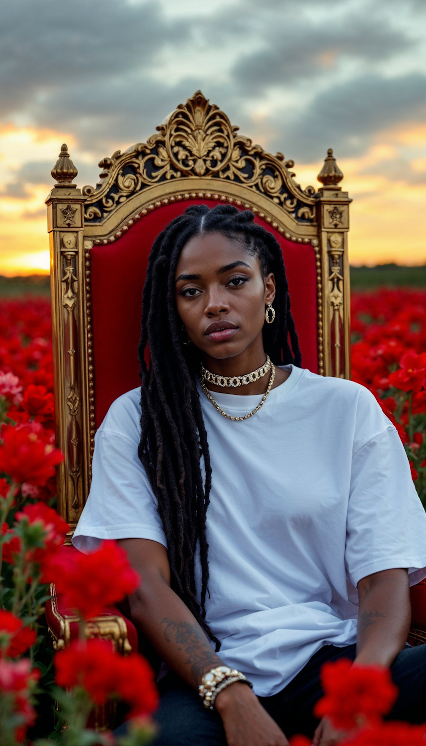 A visual narrative of a woman's journey, starting in hardship and progressing to a position of strength and leadership, embodying character development.