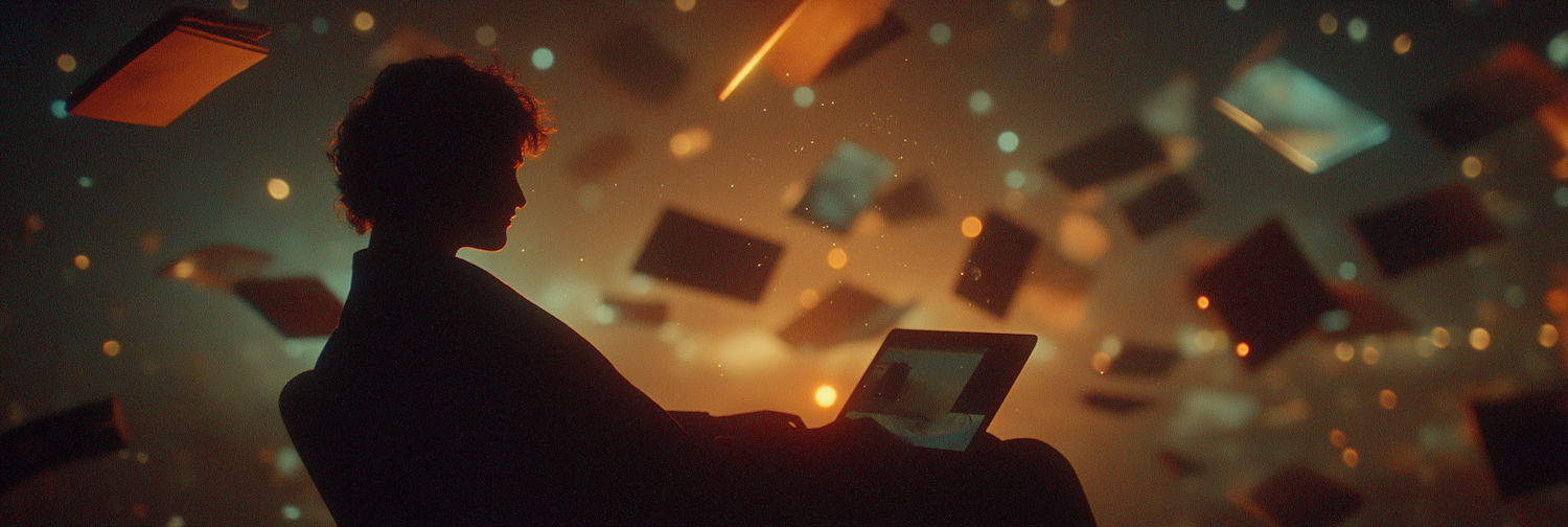 A reader uses an AI assistant to discover a specific fantasy subgenre, illustrating the future of personalized book recommendations.