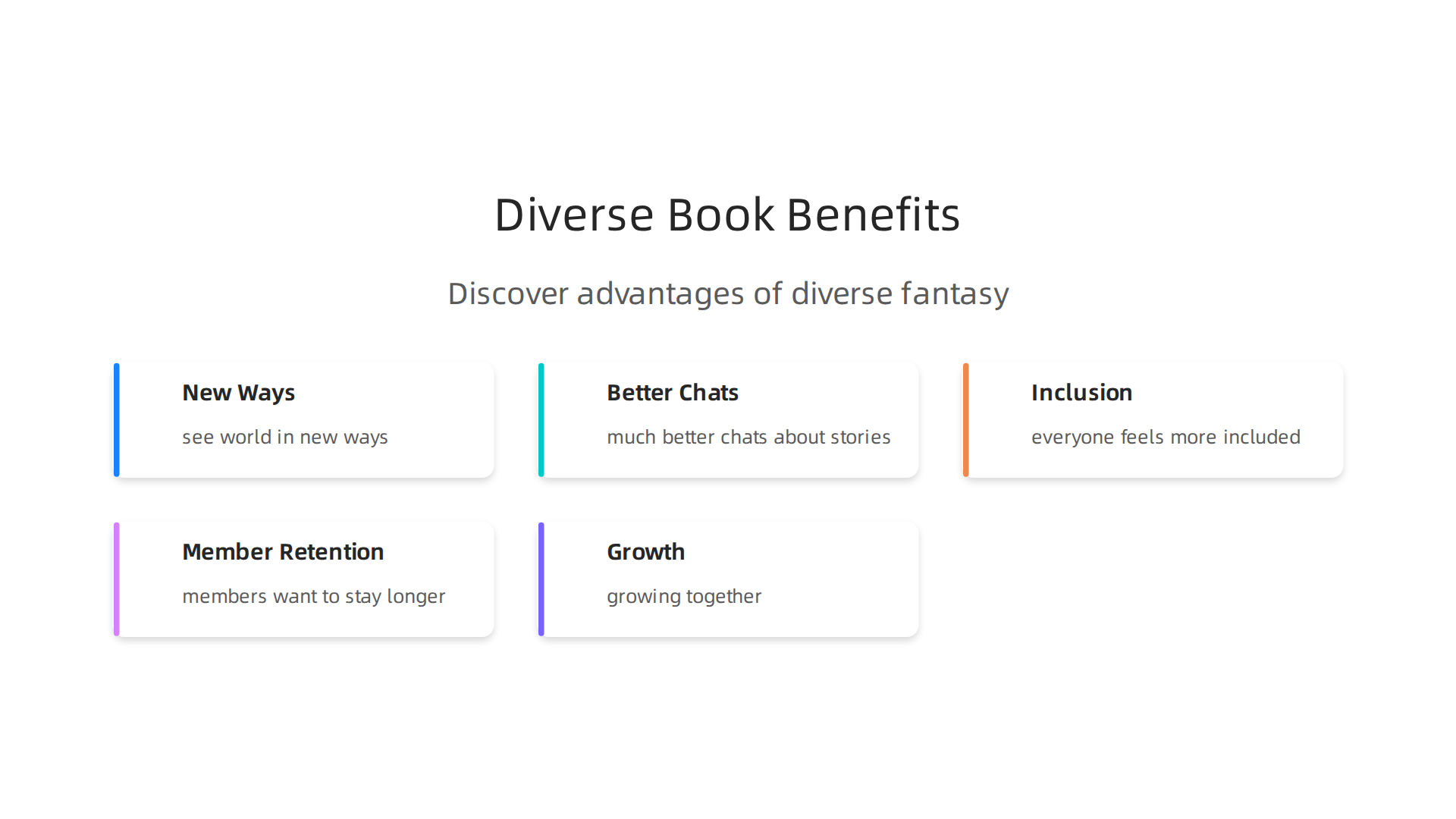 Discover the many advantages that a diverse fantasy book club brings to its members.