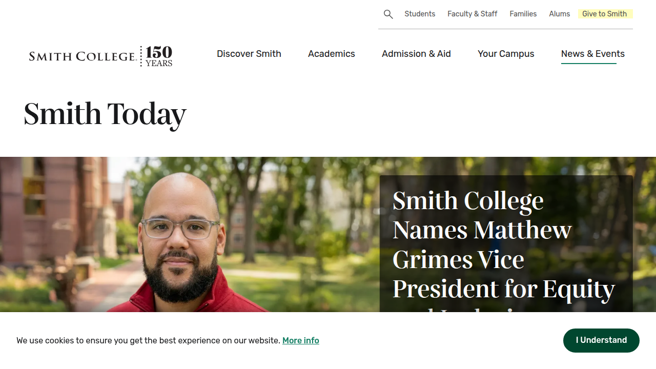 Explore the Smith College news and events page, featuring articles about prominent alumni and their legacies, including Madeleine L'Engle.