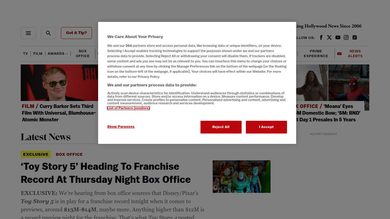 Stay informed on film and TV development news through industry leader Deadline.