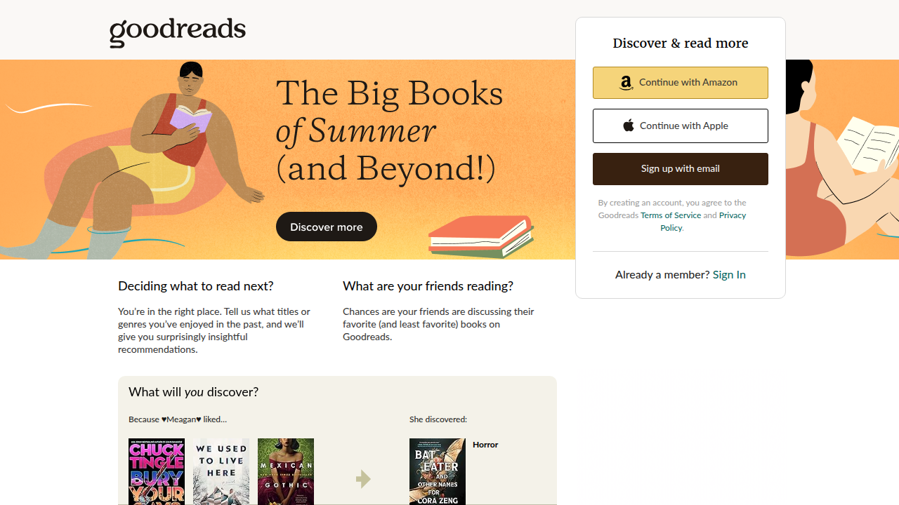 Find new releases, curated lists, and community discussions on Goodreads, a popular platform for book lovers.