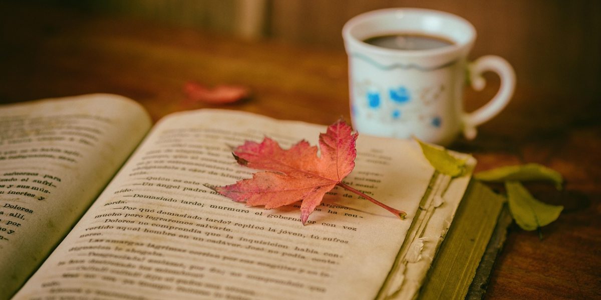 Losing oneself in the captivating narrative of a fantasy book, perhaps in a cozy cafe.