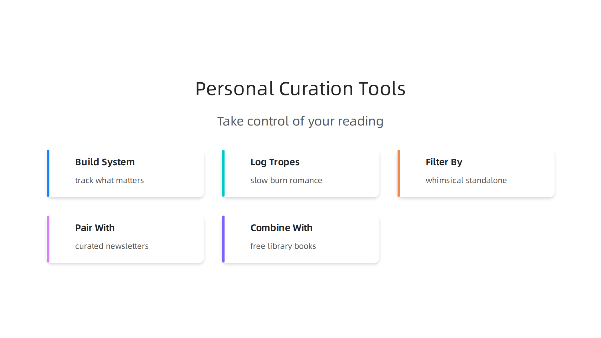Learn how to take control of your fantasy reading list with personal curation strategies for more tailored discovery.